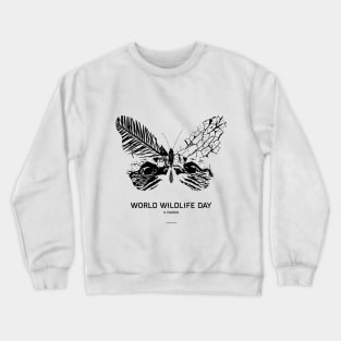 World Wildlife Day poster - 3 March Crewneck Sweatshirt